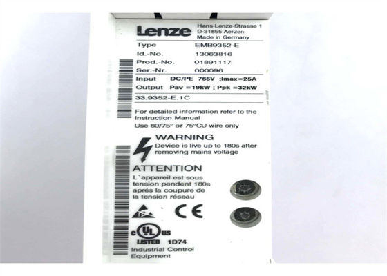 Lenze EMB9352-E Novos motores de inversor de frequência variável