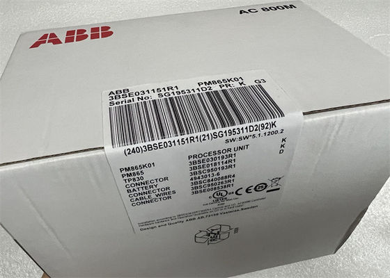 PM865K01 | ABB | Seletor de hardware da suíte de produtos compacta AC800M CPU 3BSE031151R1