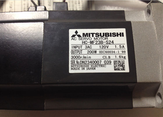 Servo motor industrial 3000RPM 200W 3AC de HC-MF23B-S24 Mitsubishi
