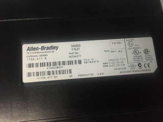 AB 2,8 A/2.8 um módulo 1756-A17 do chassi da série de ControlLogix