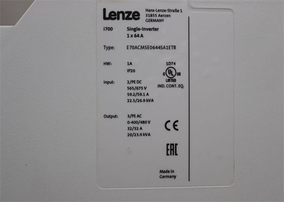 Lenze E70ACMSE0644SA1ETR SERVO-INVERTER I700 ATÉ 2000 hertz POSSÍVEL