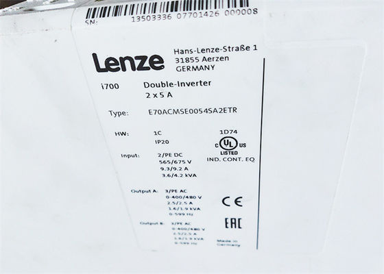 TÉCNICA INCORPORADO do INVERSOR do DOBRO do INVERSOR I700 de Lenze E70ACMSE0054SA2ETR
