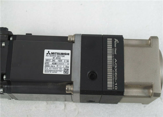 SERVO MOTOR industrial HF-KP43 da C.A. de Mitsubishi 400W com 10:1 da RELAÇÃO da cabeça AB060-S1-P2 da engrenagem