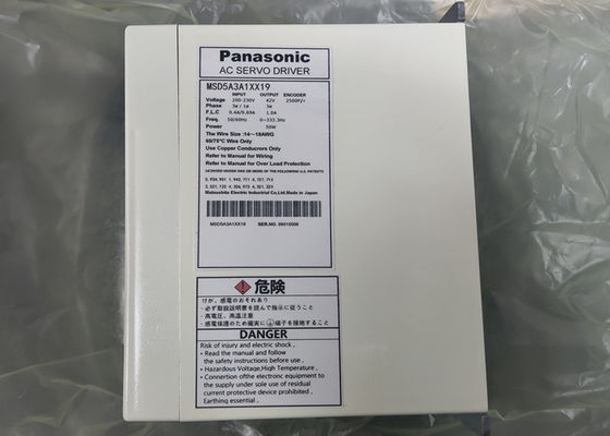 Amplificador de potência servo da movimentação 50W do motor do motorista MSD5A3A1XX19 da C.A. de Panasonic