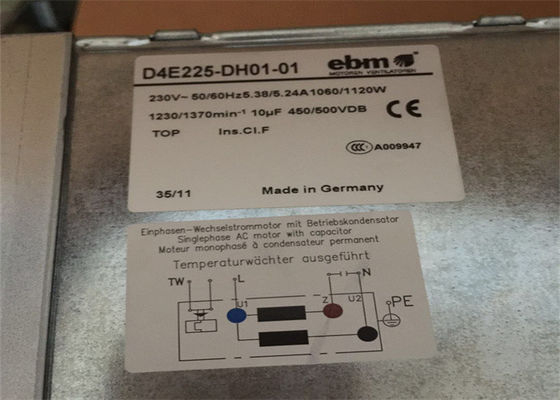 Motor NOVO centrífugo M4E094-LA do ventilador de refrigeração do FÃ D4E225-DH01-01 da C.A. de EBMPAPST NOVO