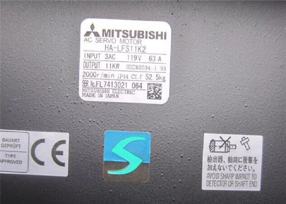 Fase industrial 11.0kW 2000 RPM do servo motor 3 de HA-LFS11K2 Mitsubishi