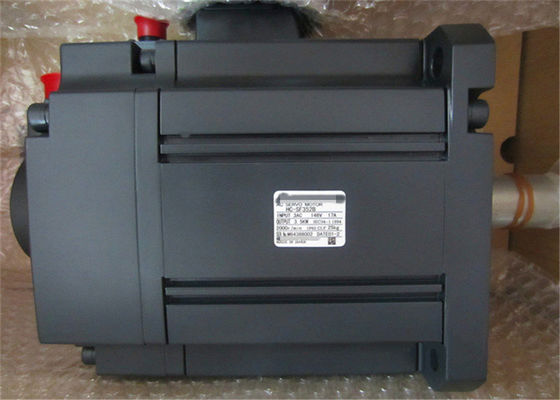 Servo motor trifásico 129V MITSUBISHI HC-SF352B HC-SF352BK da C.A. da cor preta