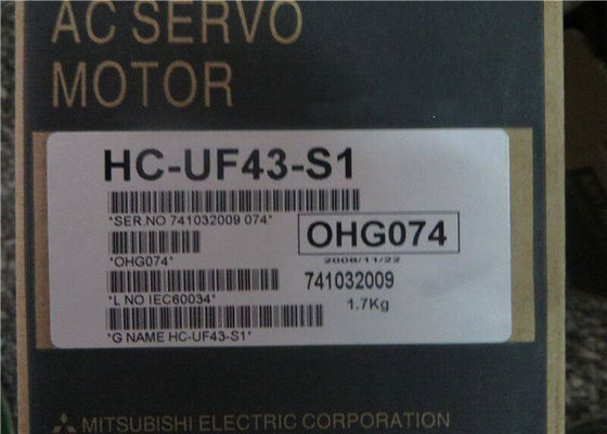 Servo motor industrial 3000rpm da C.A. do motor HC-UF43-S1 de Mitsubishi 400W NOVO no estoque
