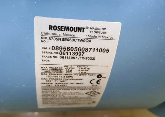 Transmissor 150Psi 20W dos sensores do medidor de fluxo 8705NSE060C1W0Q4 magnético