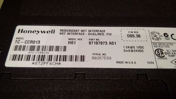Módulo de saída redundante do módulo de relação de Honeywell TC-CCR013 ControlLogix ControlNet