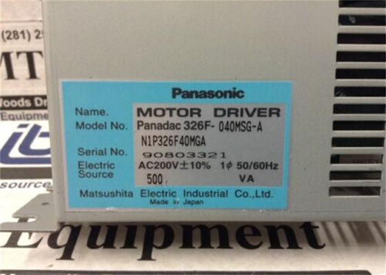 UNIDADE do MOTORISTA de Panasonic P326F-040MSGA PARA O MOTOR 200V 50/60HZ 300VA