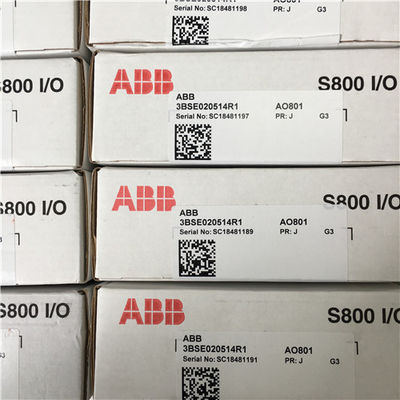 CANAL 20 MILIAMPÈRE AO801 DO MÓDULO DE SAÍDA ANÁLOGA 8 DE ABB 3BSE020514R1 I O