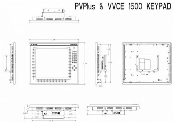 C.C. padrão de Allen Bradley PanelView Plus 7 2711P-T15C22D8 S-B Color Touch 15 ENet
