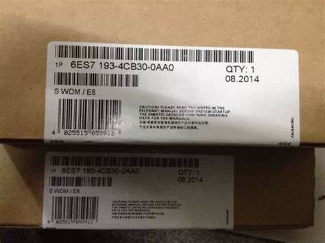 Siemens 6ES7193-4CA30-0AA0 PARA os MÓDULOS ELETRÔNICOS TERMINAIS de uma LARGURA SPRING-TYPE de 15 milímetros