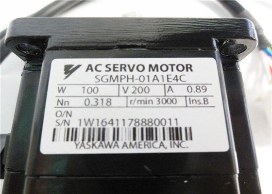 Servo motor industrial Yaskawa de SGMPH 01A1E4C com Sigma II do freio SGMPH