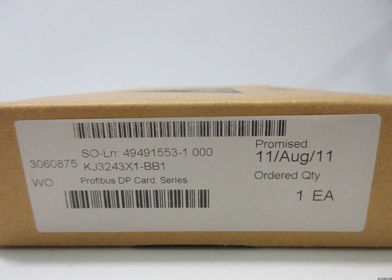 CARTÃO DE RELAÇÃO DO DP DO PROCESSO KJ3243X1-BB1 VE4022 PROFIBUS DE EMERSON DELTAV