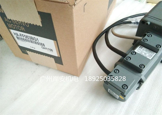 Servo motor industrial 3000r/min HA-FF053BG1 HA-FF053BG2 de Mitsubishi 50W com engrenagem