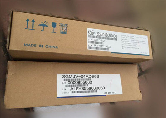 Servo motor industrial de SGMJV-04ADE6S+SGDV-2R8A01B 3000rpm usado na máquina do Cnc