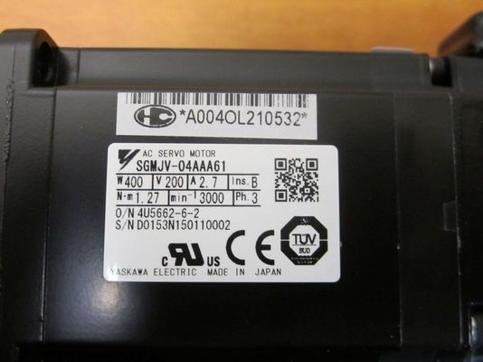 Servo motor síncrono de servos motores de robô industrial da C.A. SGMJV-04AAA61