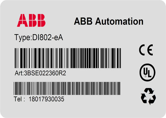 Módulo entrado do módulo DI802-eA 3BSE022364R2 Digitas do I/O de ABB DI802 3BSE022360R1 S800L