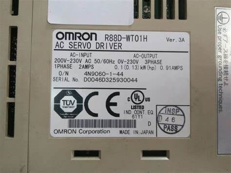 O MOTORISTA SERVO 1.16A 240V de OMRON R88D-GT01H CARREGA tipo da entrada do analógico/pulso de 100 W