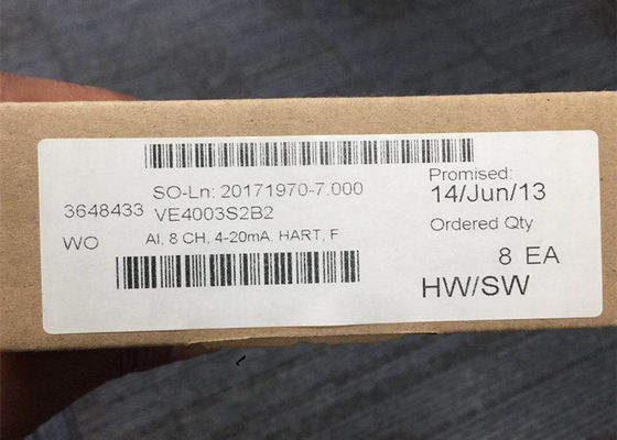 CERVO ENTRADO ANÁLOGO F do CARTÃO VE4003S2B2 8 CH 4-20mA de EMERSON DELTAV NOVO sem BLOCO