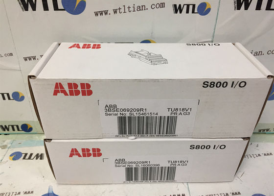 Unidade da terminação do módulo do estojo compacto de ABB TU818V1, MTU, terminal do I/O de 50V 3BSE069209R1 S800