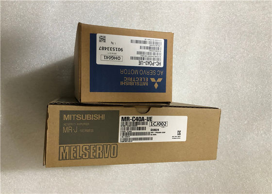 Movimentação servo industrial MR-C40A-UE de Mitsubishi 400W com o motor HC-PQ43-UE 4.5AMP 230V NOVO