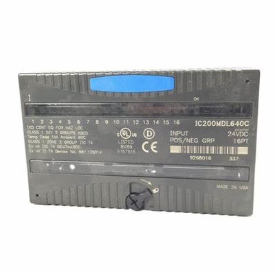LÓGICA da C.C. POSITIVE/NEGATIVE do MÓDULO ENTRADO VERSAMAX 24V de GE IC200MDL640 16 PONTOS DISCRETOS