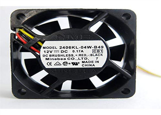 3-FIO AXIAL DO TACÔMETRO DO REFORÇO DO FÃ 60X15MM 12VDC 15.9CFM DA C.C. DE MINEBEA NMB 2406KL-04W-B49