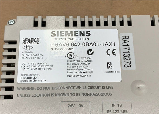 6AV6642-0BA01-1AX1 Siemens SIMATIC TP177B 6&quot; projeção a cores de PN/DP STN 256