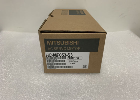 Poder pequeno 50W do servo motor HC-MF053-S3 de Mitsubishi motor elétrico industrial do CNC de 3 FASES