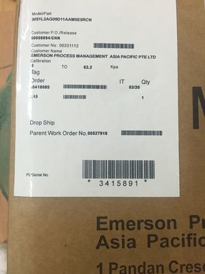 Rádio do transmissor do nível do transmissor de pressão 3051L2AG09D11AAM5E5RCN de RRosemount 3051 0-62.2KPA