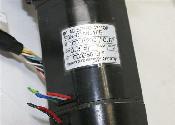Servo motor elétrico industrial 0.318N.m 100w de Yaskawa do servo motor de SGM-01AWJ16B