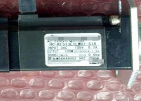 Servo motor industrial NOVO HC-KFS13E1LW01-S18 3AC 105V 0.7A de Mitsubishi 100W