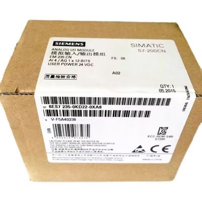 ANALÓGICO 4 AI 10 do MÓDULO do I/O de SIEMENS 6ES7235-0KD22-0XA8 VDC +/--10 V bocado da C.C. 12