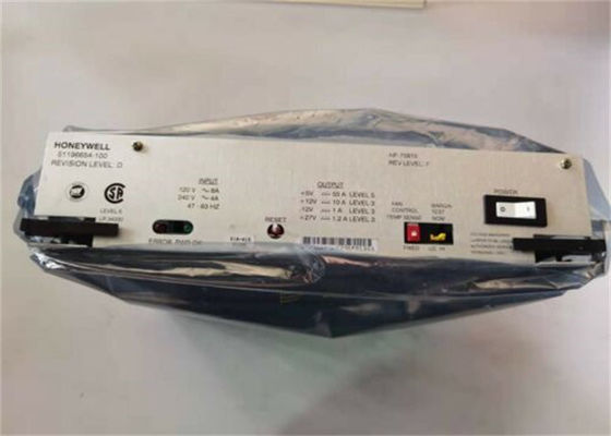 A ALIMENTAÇÃO DE HONEYWELL 51196654-100 FONTE 120/240 DE VAC ENTROU 47-63 HERTZ 4/8 AMPÈRES DE 5/12/27 VDC DE SAÍDA