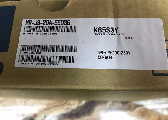 MOVIMENTAÇÃO industrial servo 200W 170V 0-360Hz 1.5A do amplificador MR-J3-20A-EE036 da C.A. de MITSUBISHI