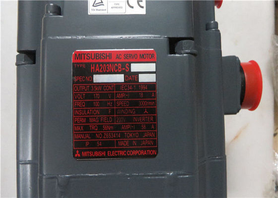 Servo motor industrial HA203NCB-S 170V 3000r/min de Mitsubishi 3.5KW NOVO no estoque
