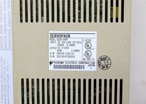 O servo motor da C.A. de SGDA-04AS Yasakawa conduz 0,53 FONTES de ALIMENTAÇÃO de HP 200 V