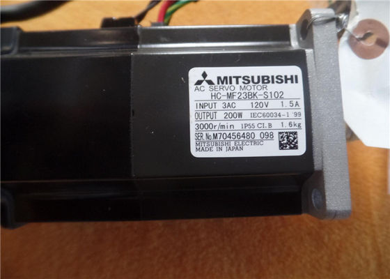 SERVO MOTOR da C.A. da série HC-MF23BK-S102 de Mitsubishi Electric 200W 120V 1.5A HC-MF NOVO