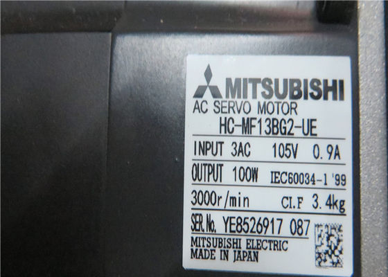 SERVO MOTOR HC-MF13BG2-UE da C.A. de Mitsubishi 100W COM A ENGRENAGEM NOVA no estoque