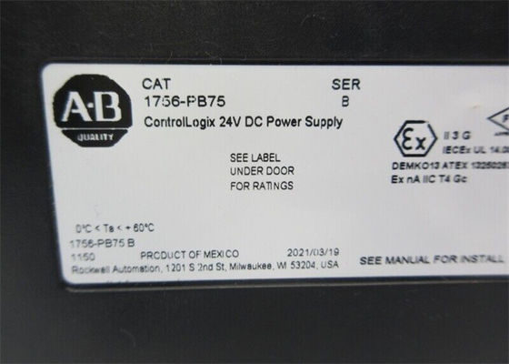 1756-PB75 AB 95 W entrou 24 de DCControlLogix volts de fonte de alimentação Digital mim módulo de O