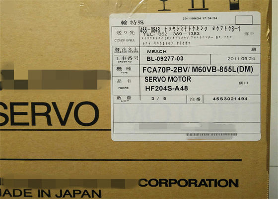 Servo motor NOVO HF204S-A48 200V da C.A. dos motores elétricos HF204S Mitsubishi 2KW