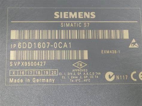 Extensão do I/O de Siemens 6DD1607-0CA1 EXM 438-1 para FM 458 4x saídas análogas EXM de 16 bits