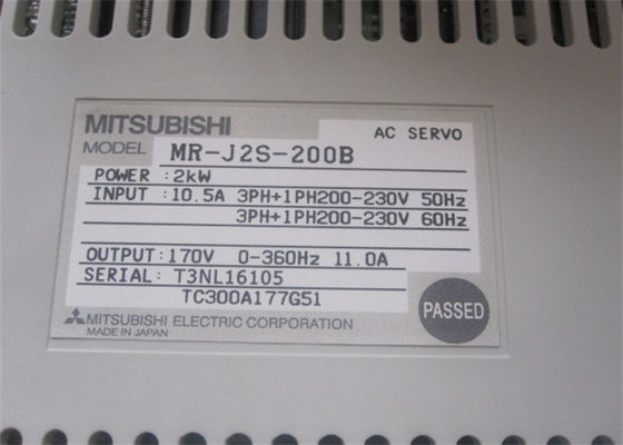 movimentação industrial do servo motor do amplificador MR-J2S-200B da série de 2kW Mitsubishi Melservo MR-J2