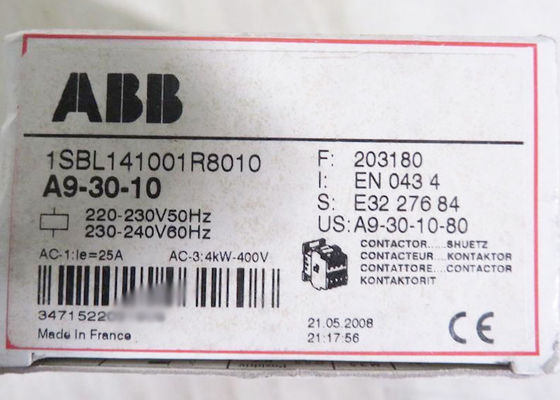Tensão 220-230V 50HZ do contator A9 1SBL141001R8010 do bloco A9-30-10 baixa