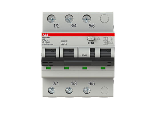 2CSR256147R1084 interruptor atual DS203NC C8 A30 230V 3P+N