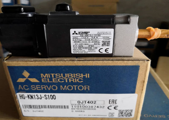 Poder pequeno 50W do servo motor de HG-KN13J-S100 Mitsubishi motor elétrico industrial do CNC de 3 FASES