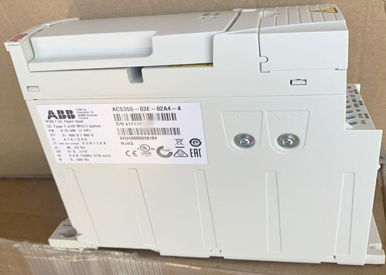 A C.A. da baixa tensão ACS355-03E-02A4-4 conduz 3AUA0000058184 0.75kW 2.4A
